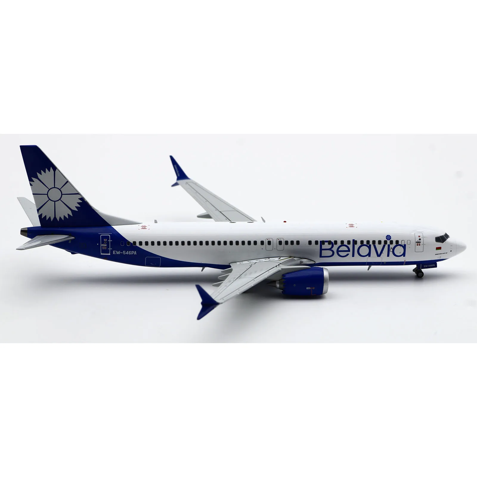 Avión coleccionable de aleación LH2310, JC Wings 1:200 Belavia Airlines Boeing B737-8MAX, avión fundido a presión, modelo Jet EW-546PA