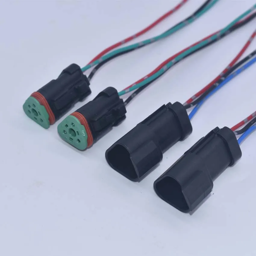 Throttle Motor Male Female Plug Socket Fit PC130 PC200 PC210 PC240 PC360-7 Excavator Spare Parts