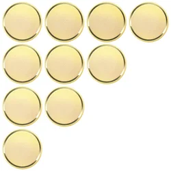 10 pezzi in ottone per incisione Laser Blank Challenge moneta smerigliata con scatola di protezione acrilica-40mm per artigianato fai da te