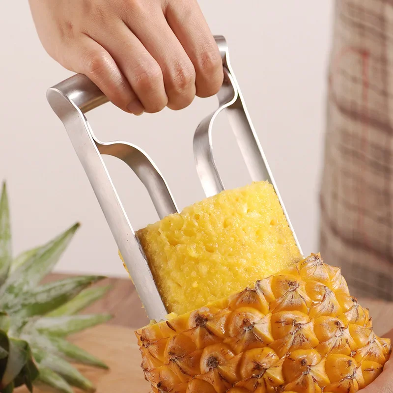 High Quality Stainless Steel Pineapple Corer Fruit Slicer Parer Cutter Kitchen Gadget Fruit Cutting Tool