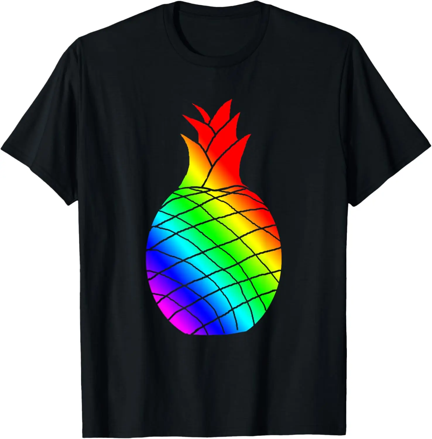 

Футболка с радужным ананасом