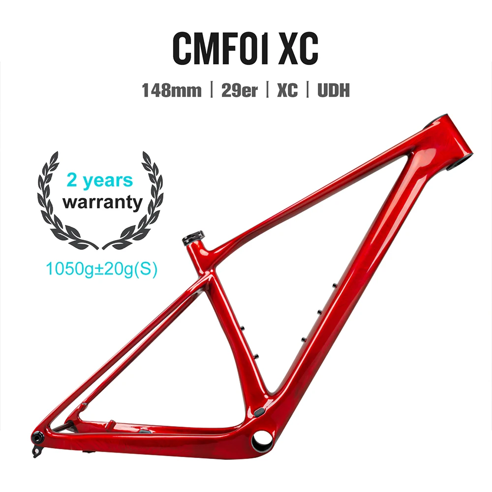 2024 T1000 Full Carbon Mountain Bike Bicycle Frame UDH Hanger 148*12 Boost Full Inner Cable 29er XC Bike Frame