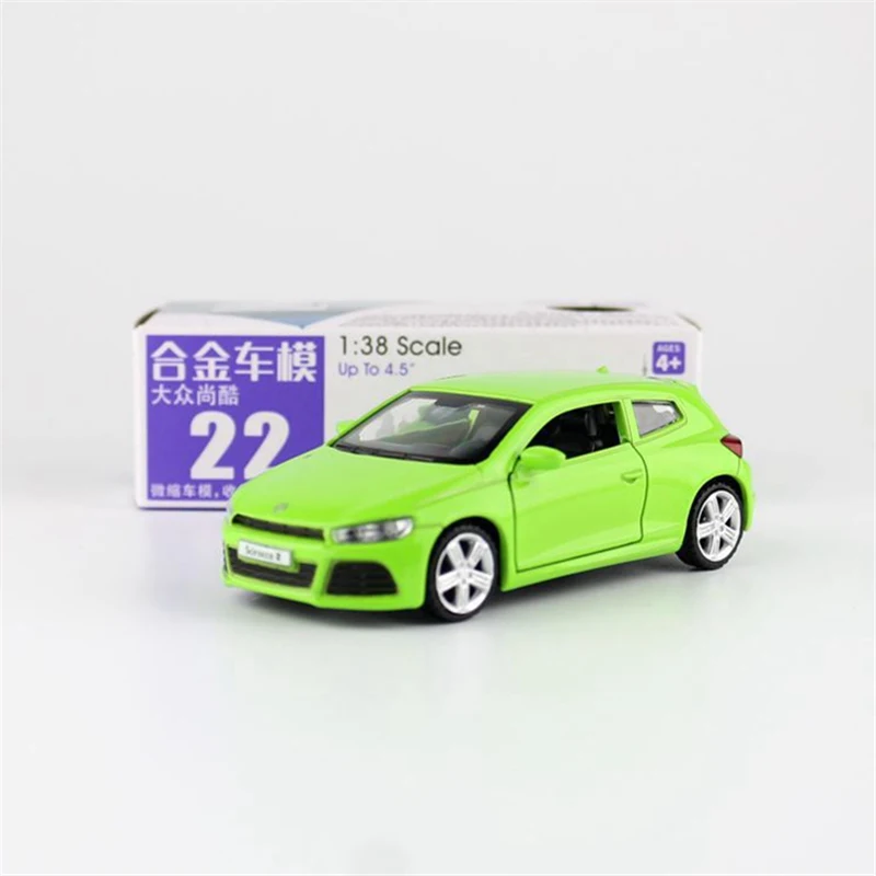 New 1:38 Scirocco Alloy Car Model Diecast Metal Toy Mini Vehicles Car Model Miniature Scale High Simulation Collection Kids Gift