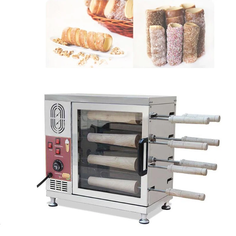 Chimney Cake Cone Oven Horizontal Chimney Rolling Machine Popular  Chimney Cake Machine Chimney Cake Roller