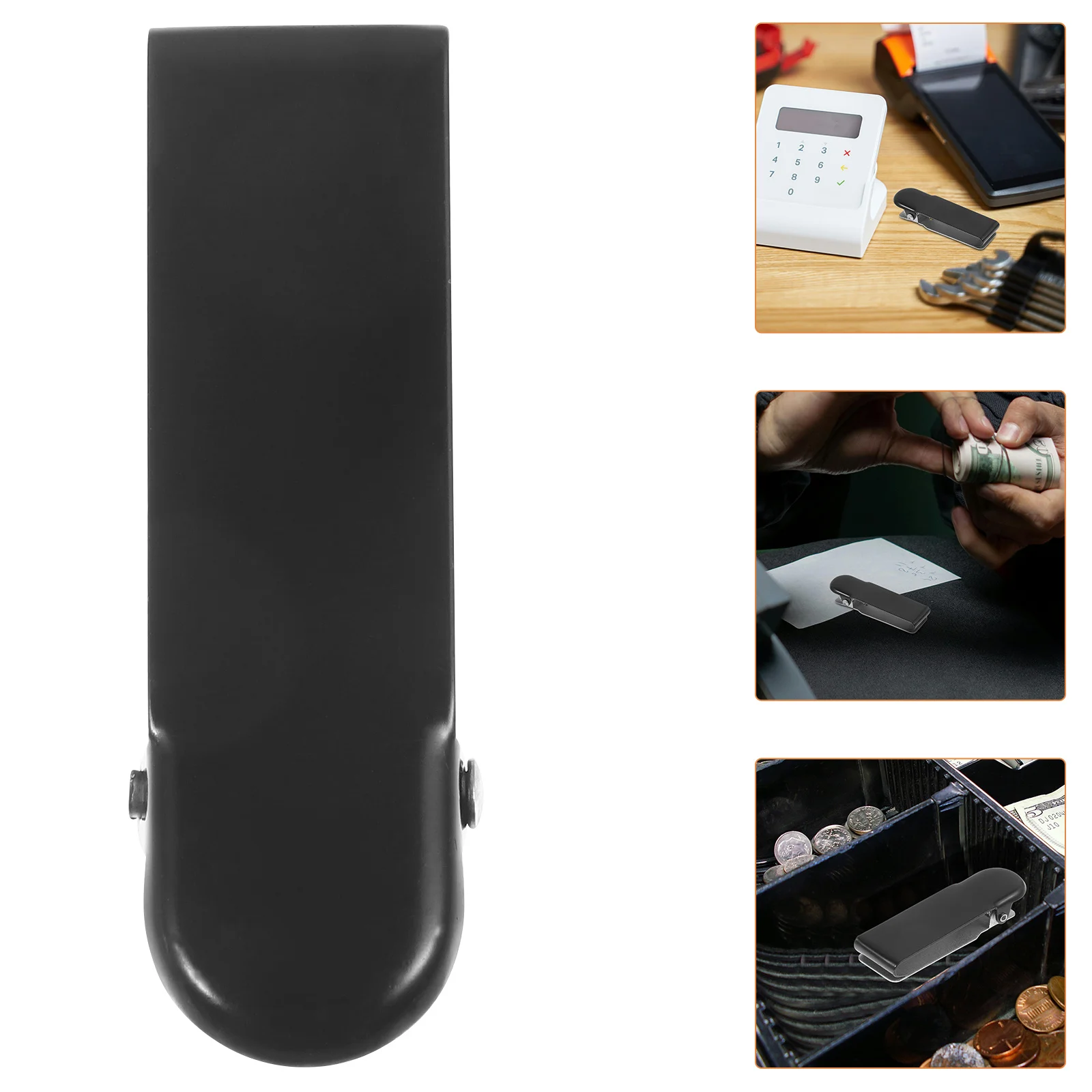 

6Pcs Metal Cash Register Clip Portable Design for Shops Stores Businesses Money Clips for Cash Small Business Supplies
