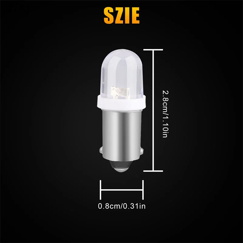 

〔ZYAJ〕20 шт. светодиодных ламп T11 BA9S 3030, 12 В, белые, для освещения салона автомобиля, подсветки номерного знака, заднего хода и парковочных огней
