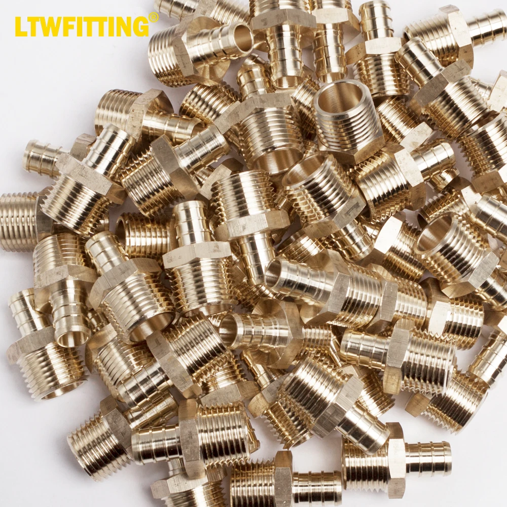 

LTWFITTING Lead Free Brass PEX Adapter Fitting 1/2-Inch PEX x 1/2-Inch Male NPT Crimp Adaptor (Pack of 300)