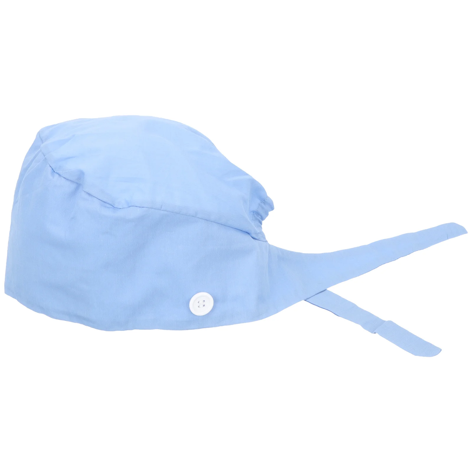 Gorro de trabajo de algodón ajustable para hombres y mujeres, gorro con lazo y botón, gorro de Chef, cubre el pelo, gorro exfoliante, banda para el sudor para hombres