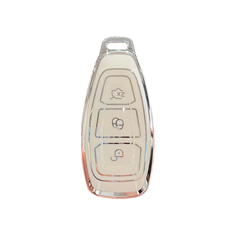 

TPU Smart Key Fob Cover for Ford Focus - Durable Protective Case with Keychain Car Accessories