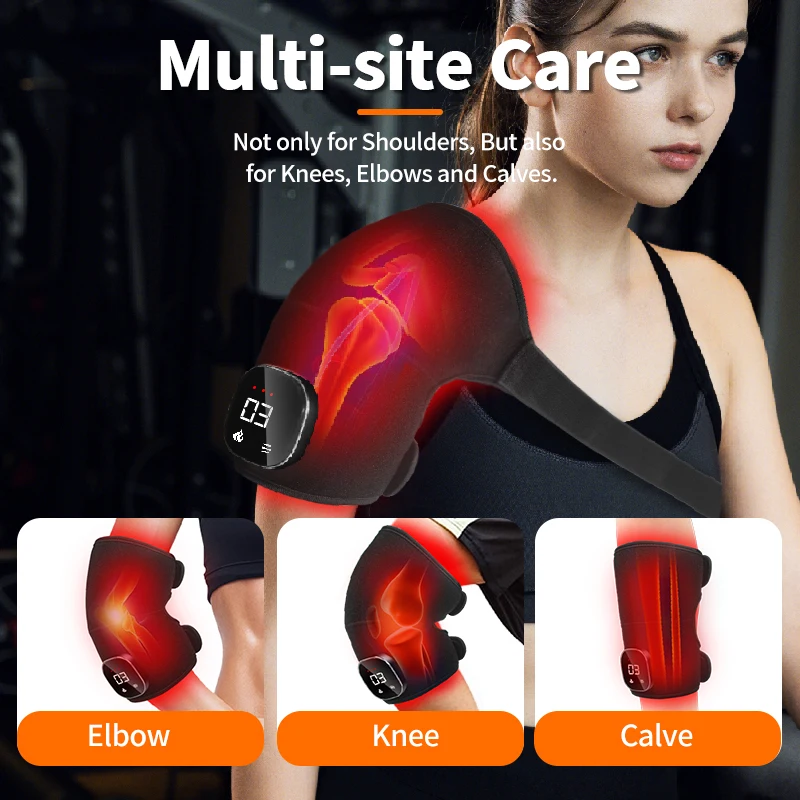 56 LEDs Wearable Red Light Therapy Knee Pad Dual-Chip 660nm 850nm Shoulder Elbow
