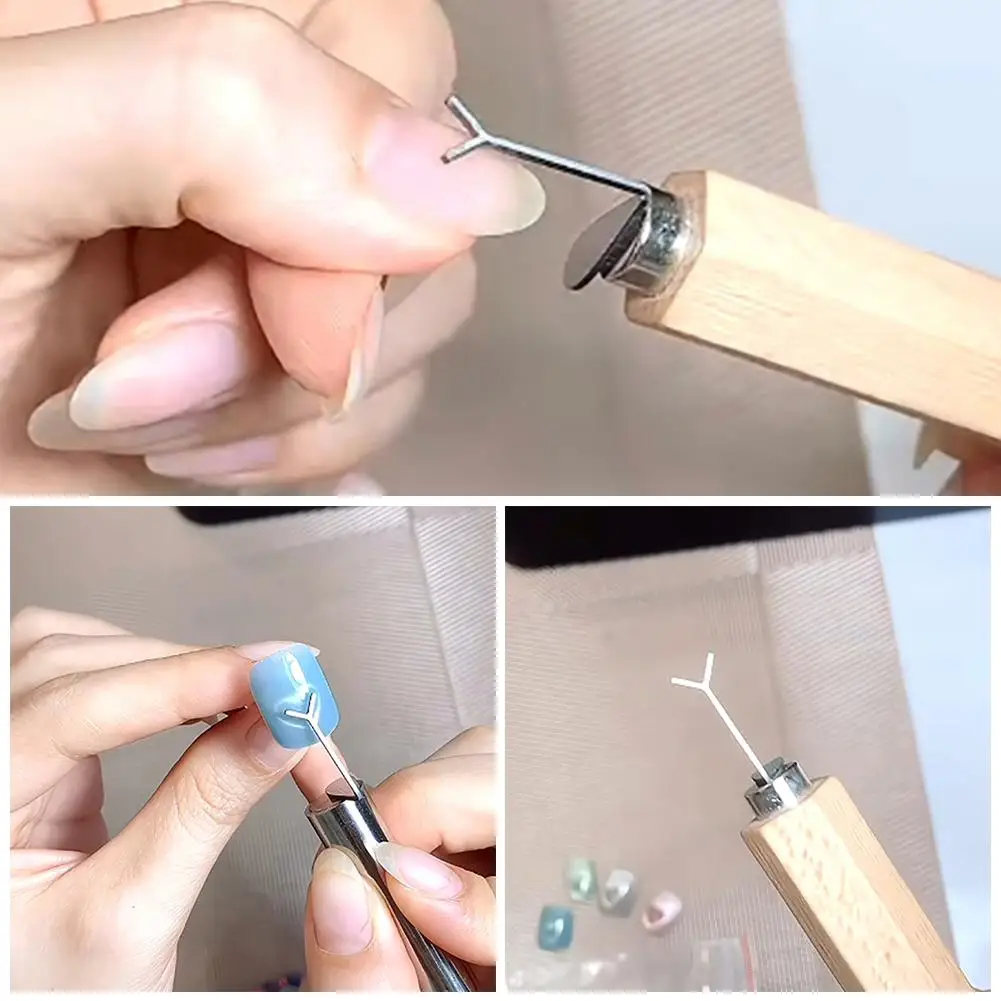 Nail Art Magnets Paper Clips Cat's Eye Magnets Iron Wire Magnets Tools Heart-shaped Wearable Nails Designed For Nail Artist F4G3