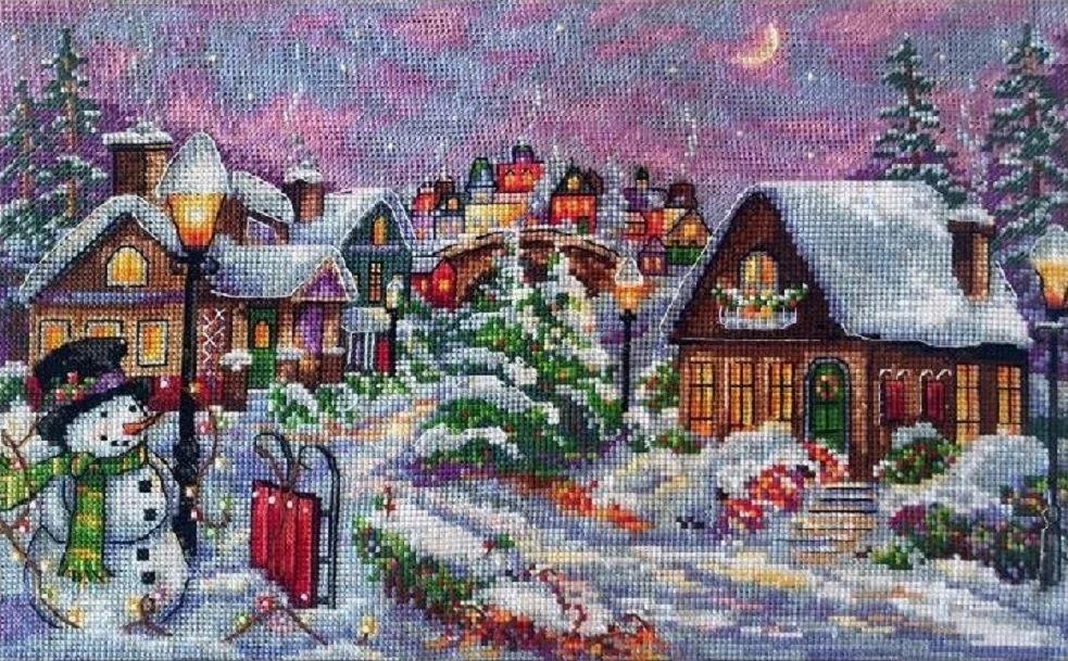 Quality Beautiful Counted Cross Stitch Kits Embroidered Home Decoration Merejka-K-71_Christmas Eve 44-31