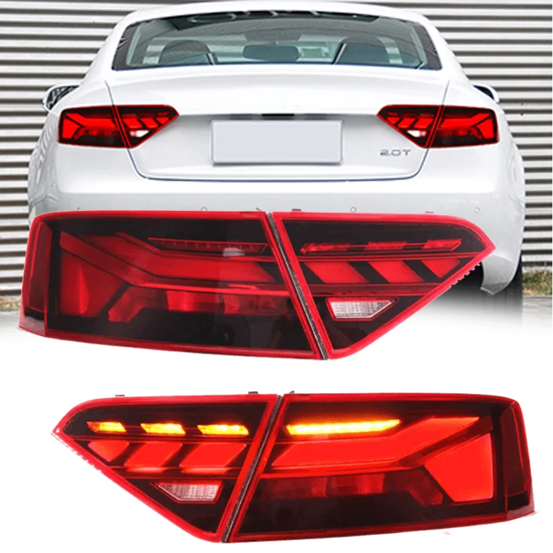 

LED Tail Lights For Audi A5 2013-2016 Brake Reverse Dynamic Turn Signal Light Rear Lamp Assembly Rear Lamp Assembly