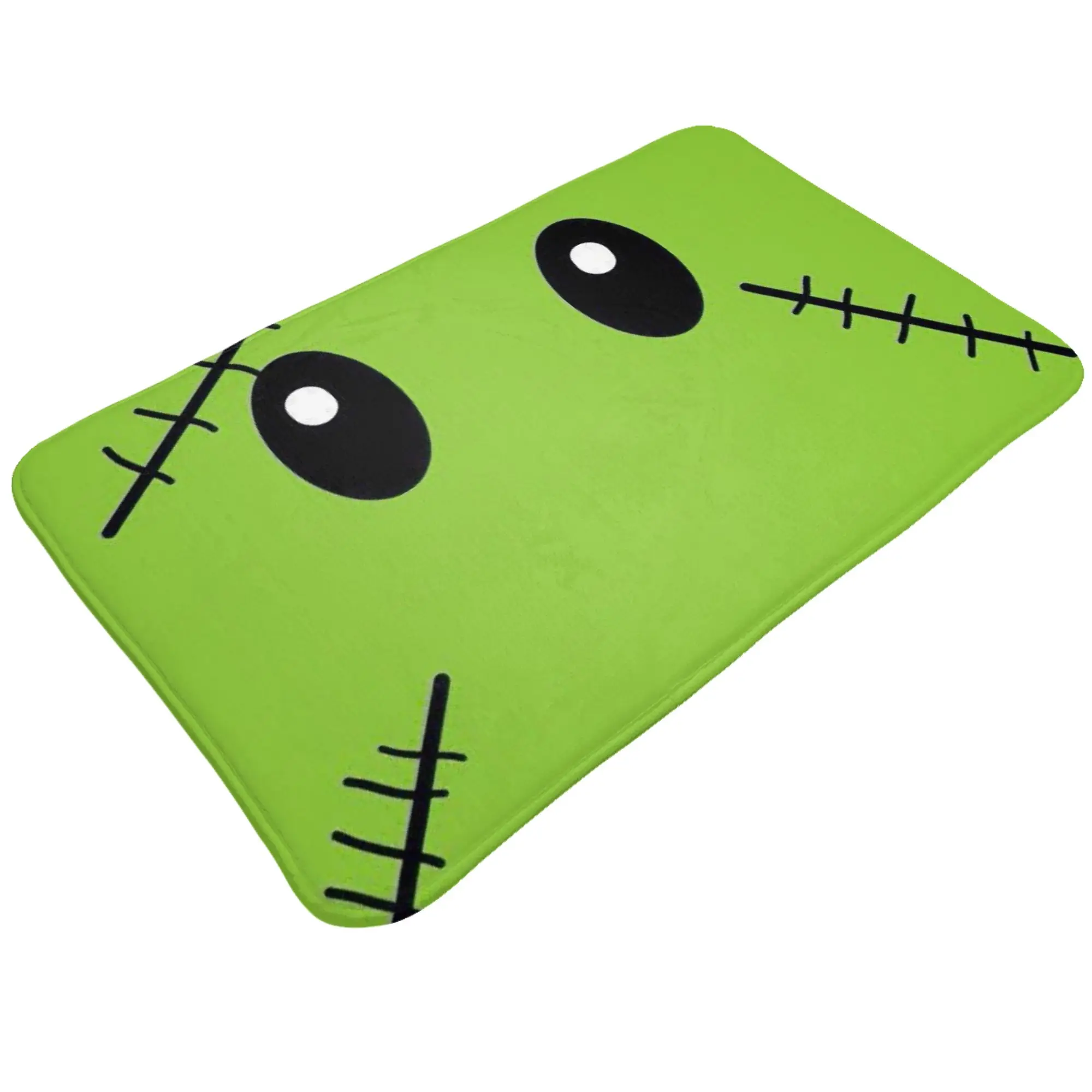 Frankenstein Green Monster Face Art Doormat Bedroom Kitchen Mat  Absorbent Home Decoration