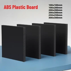 1-5Pcs Thickness 1/2/3/4/5/6/8/10/12/15/20mm Black ABS Hard Plastic Board Model Sheet Material for DIY Model Part Accessories
