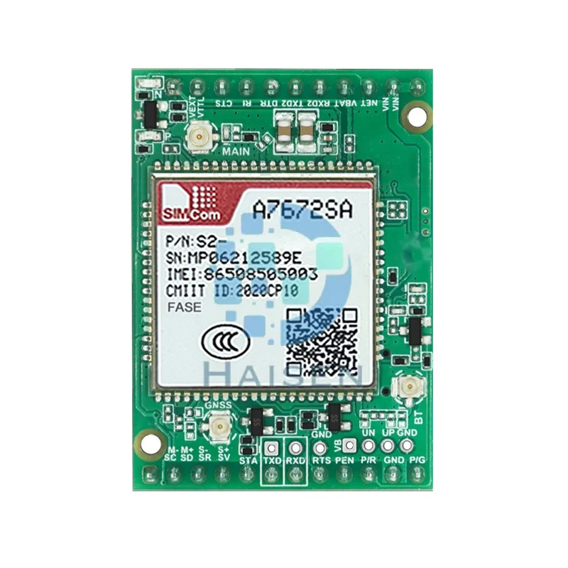 HAISEN SIMCOM A7672SA-FASE Core Board A7672SA-FASE Development Board LTE CAT1+4G+2G+BT+GNSS+Voice A7672