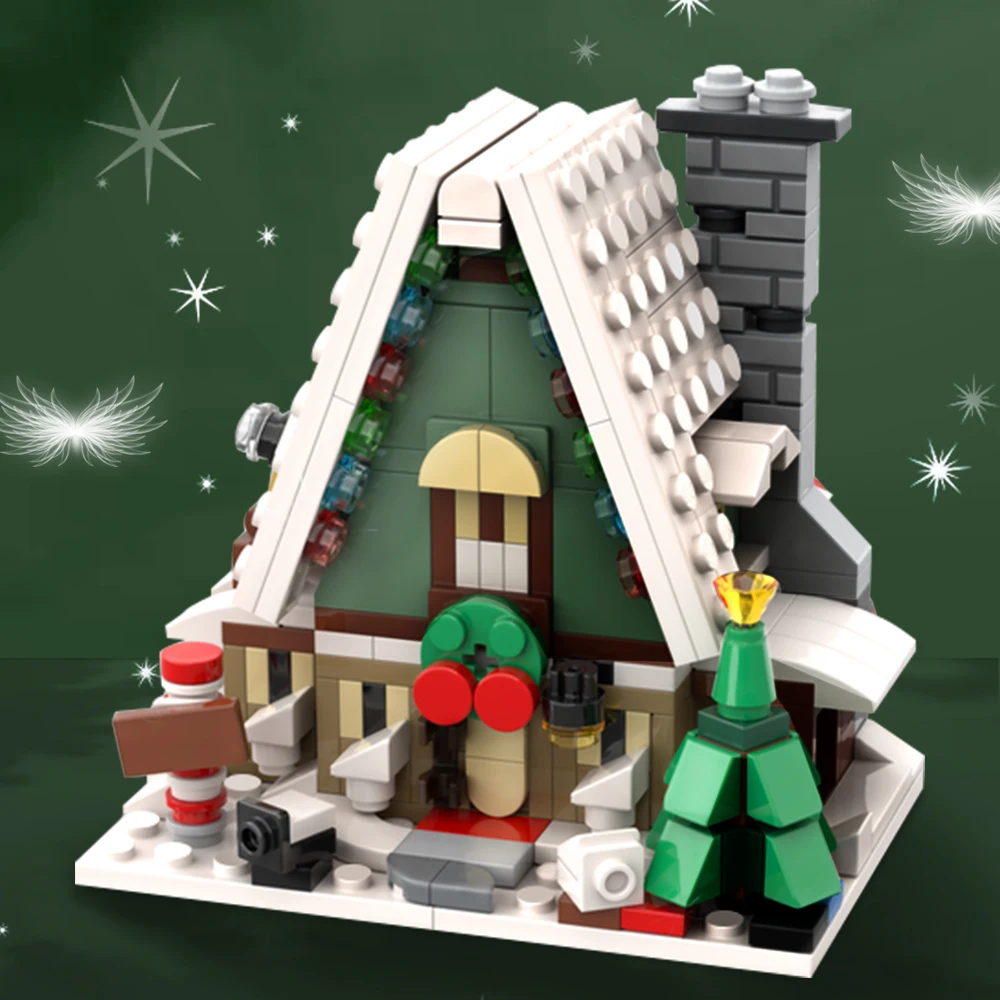 

MOC Mini 10275 Elf Club Houseby Christromans Bricks Christmas Festive Architecture Model Building Block Kids Toy Birthday Gift