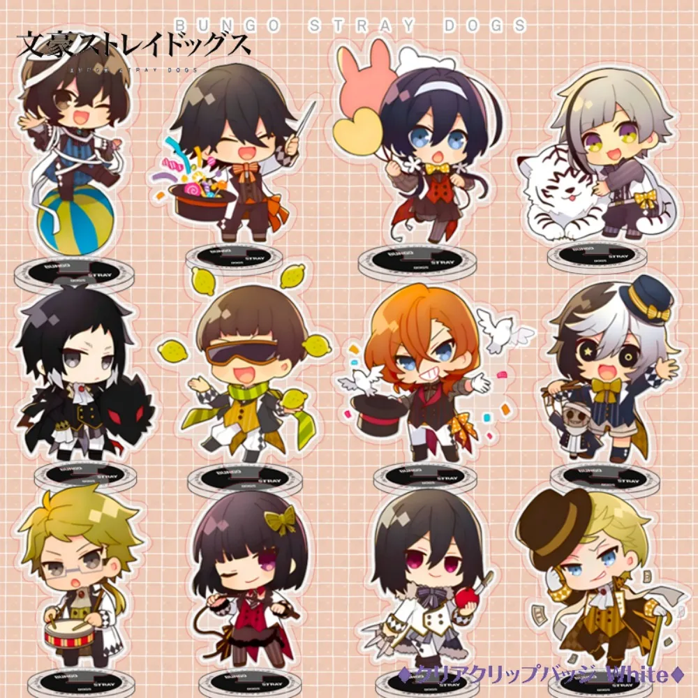 Acrylic Panel Ornaments Acrylic Stand Bungo Stray Dogs Dazai Osamu Oda Sakunosuke Figure Model Plate Desktop Decorate Xmas Gifts