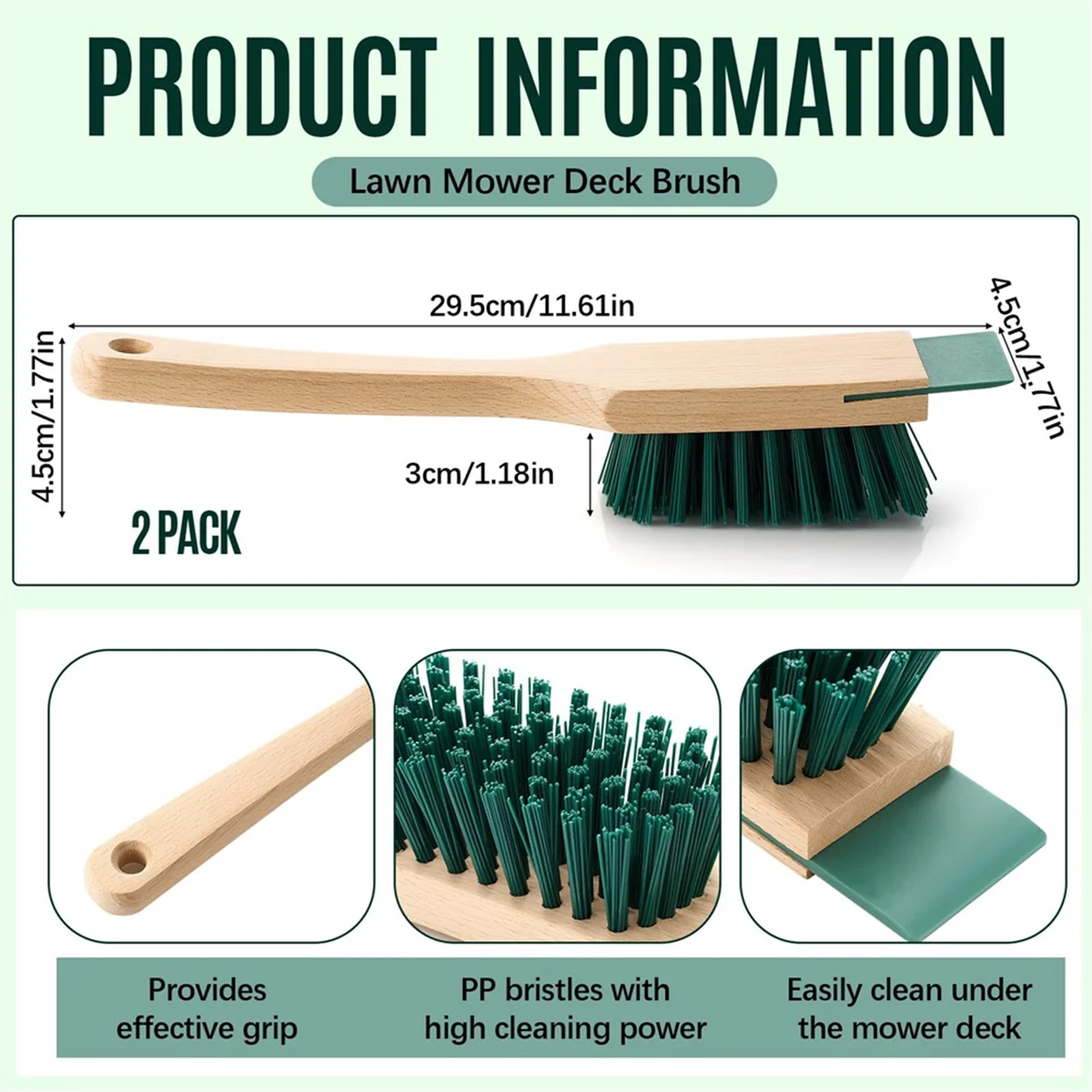 

ABNJ 2- шт. Газонокосилка с жесткой щетиной и скребком, чистящие щетки, сверхмощная щетка с жесткой щетиной для уличных ботинок