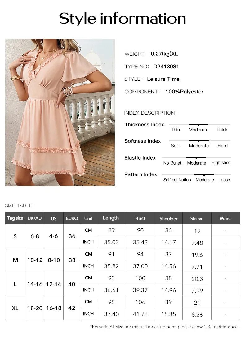 Elegant Women Dress Streetwear New Fashion Versatile Sexy Casual Short Sleeved Lace V-Neck Solid Dresses for Female 2024 Summer