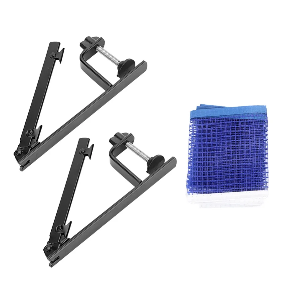 Portable Nylon Table Tennis Net Adjustable Metal Ping Pong Net Lightweight Easy Setup Set Adjustable Clamp Outdoor Play