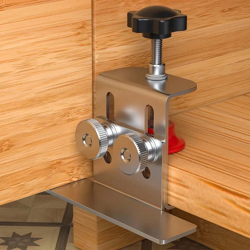Cabinet Door Installation Tool Stainless Steel Cabinet Frame Fixture Household Portable Cabinet Door Mounting Jig Bracket
