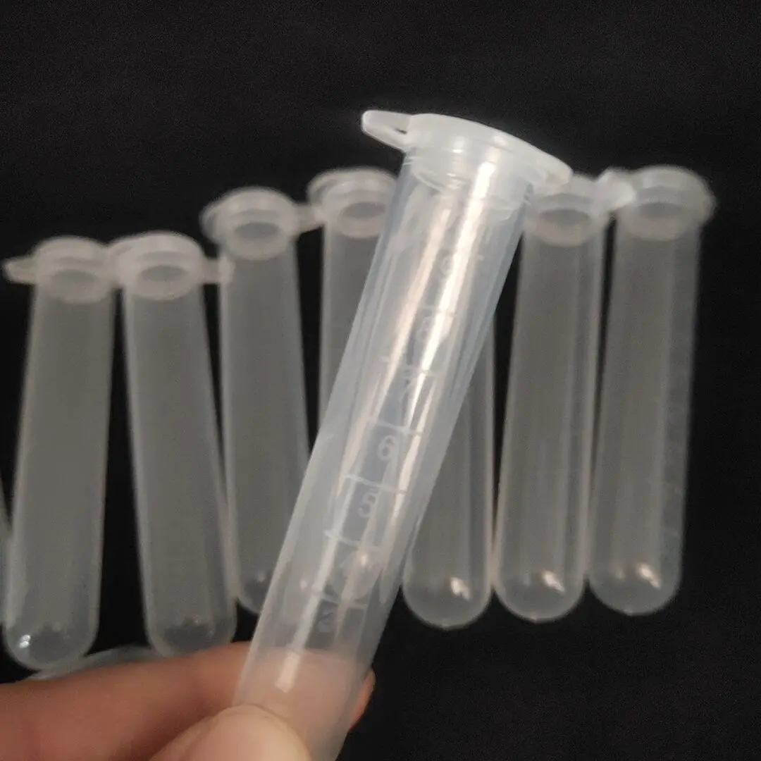 1pcs 10mL Centrifuge Tube EP Plastic Round Bottom Connect with Lid and Graduation Ethylene Propylene