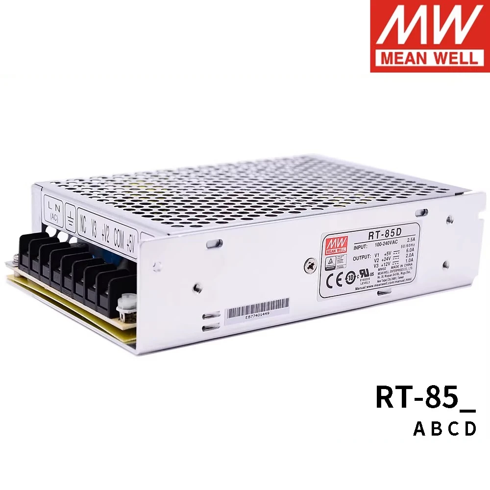 

Mean Well RT-85 RT-85A/85B/85C/85D 85W Triple Output 5V 12V 15V 24V
