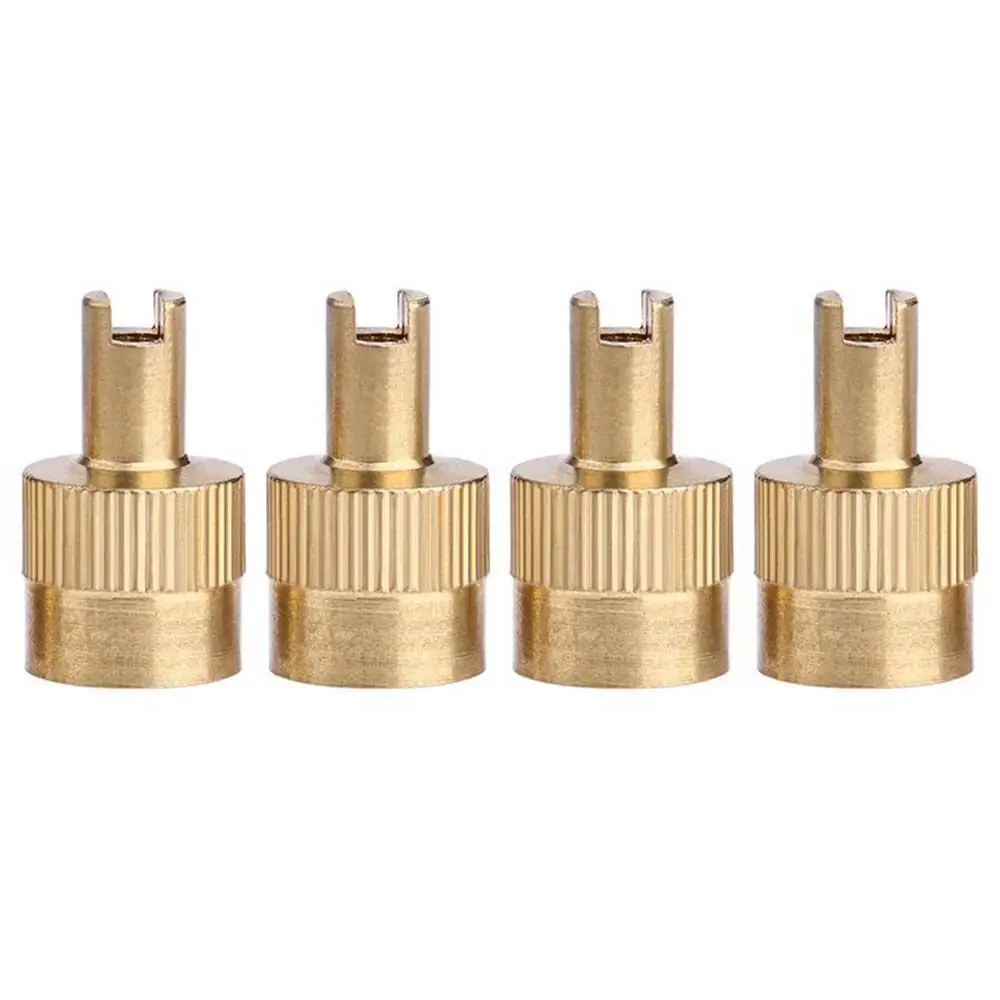 Bike Auto Replacement Parts Tire Valve Stem Caps Wheel Tires Valves Covers Valve Core Remover Wheel Caps Slotted Valve Cap