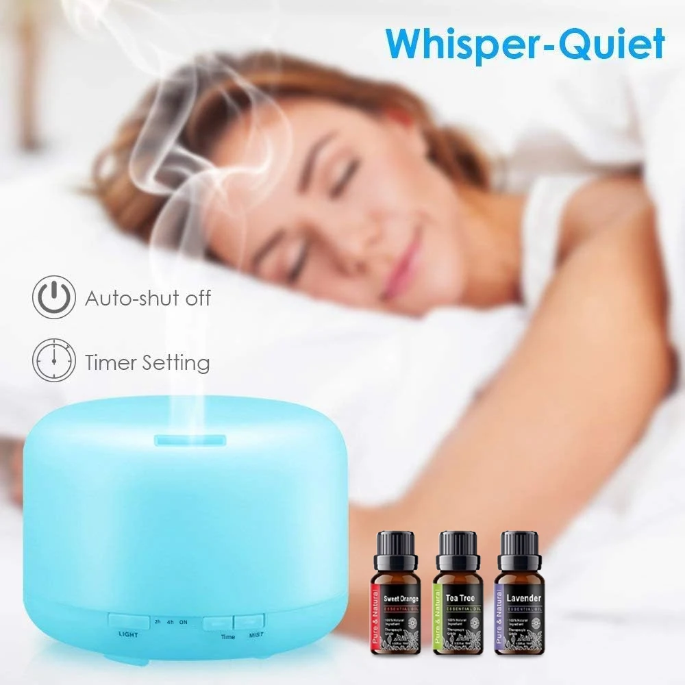 300ML Essential Oil Diffuser Humidifiers Ultrasonic Aromatherapy Diffusers with 3 oils