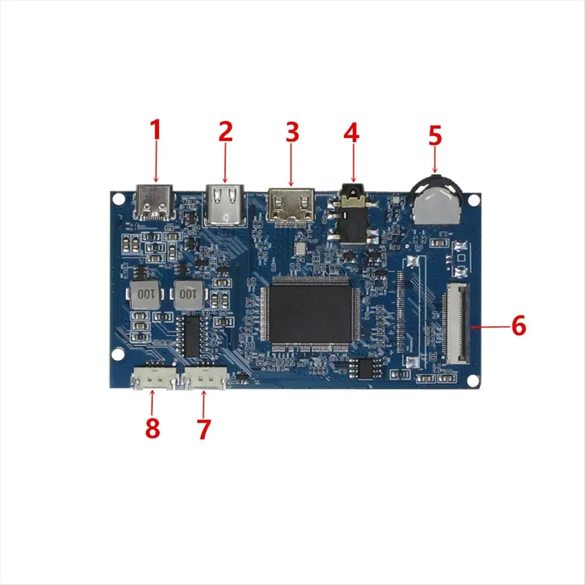 For EDP 30Pin TN IPS LCD Screen Display DIY Modification Type-C -Compatible Driver Control Board(1920x1080)-A74P