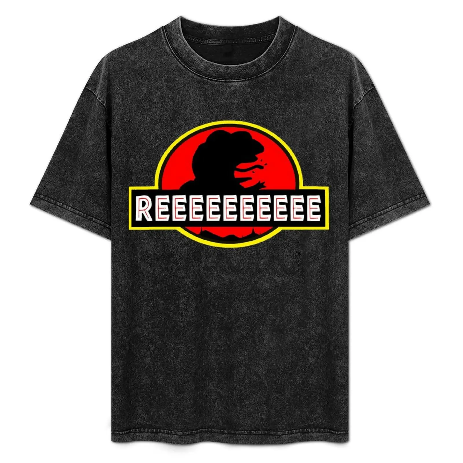 

Jurassic PEPE 4Chan Frog Meme T-Shirt Modern Print Casual T-Shirt