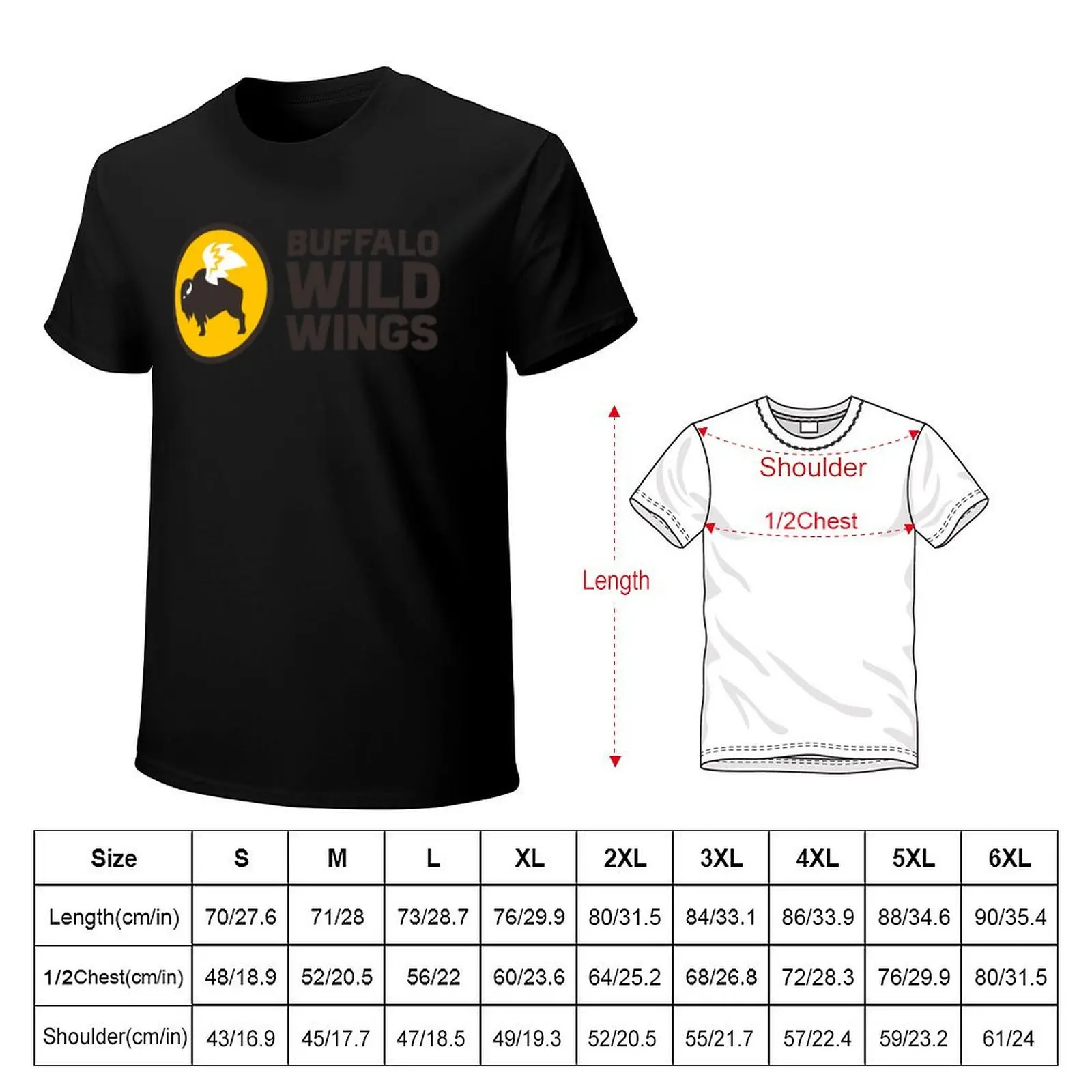 Buffalo Wild Wings logo T-Shirt tshirts personalised plus size clothes quick drying new edition shirts men graphic