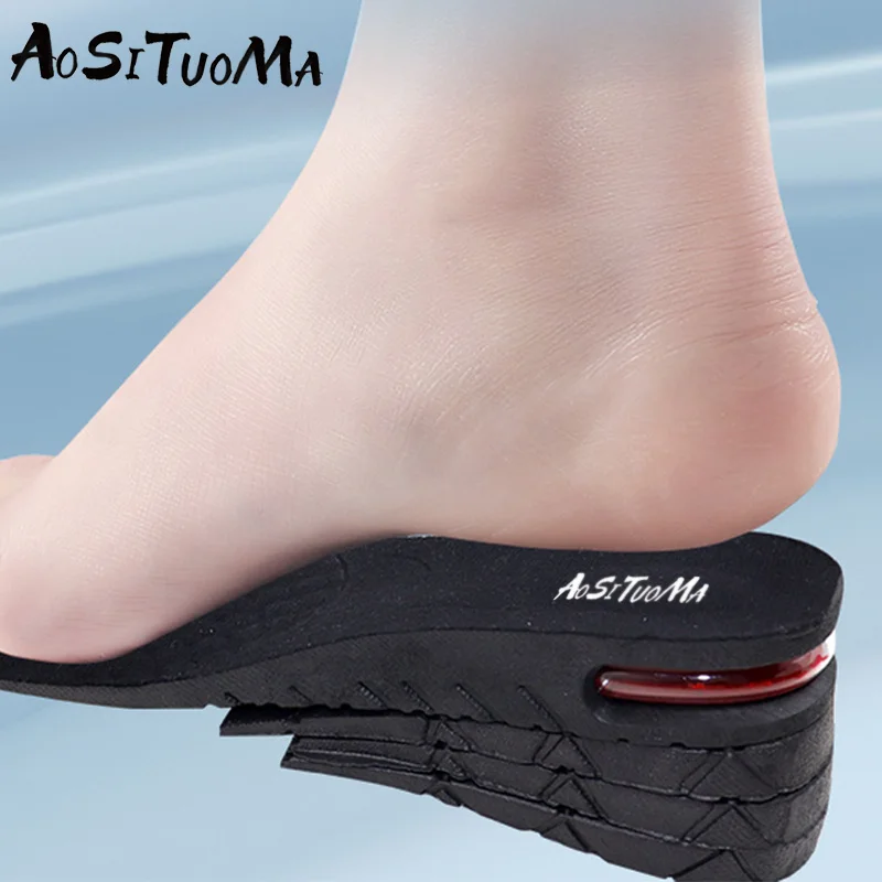 Boost Your Height Instantly with 1pc Invisible Height Increasing Insole - Adjustable Shoe Heel Insole With Air Cushion For Varia