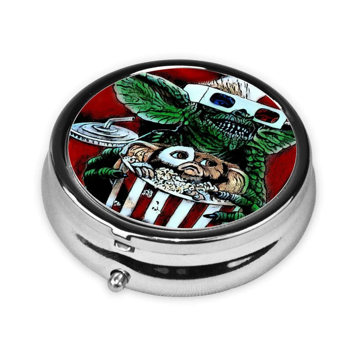 G-Gremlinses روح الدعابة حبوب صناديق Gizmo 80s فيلم Mogwai الوحش الرعب الرجعية الخيال العلمي حاوية حبوب صغيرة صندوق دواء موزع