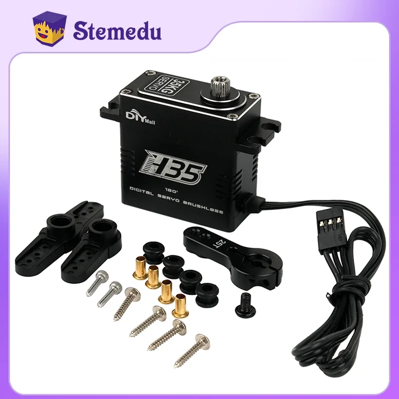 Servo Digital sin escobillas BLS-H35, engranaje de acero sin escobillas de 35kg, Servo Digital CNC completo para 1/8 1/10 1/12 RC, coche, camión, helicóptero, Robot