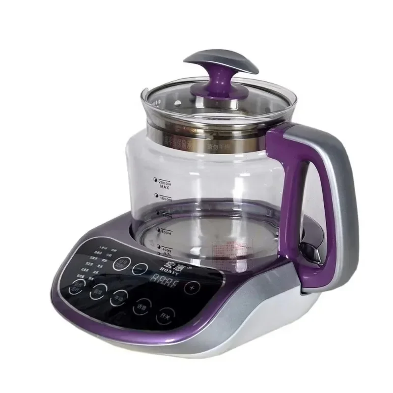 110v  high quality  intelligent multi-functions electric glass kettle temperature control digital display