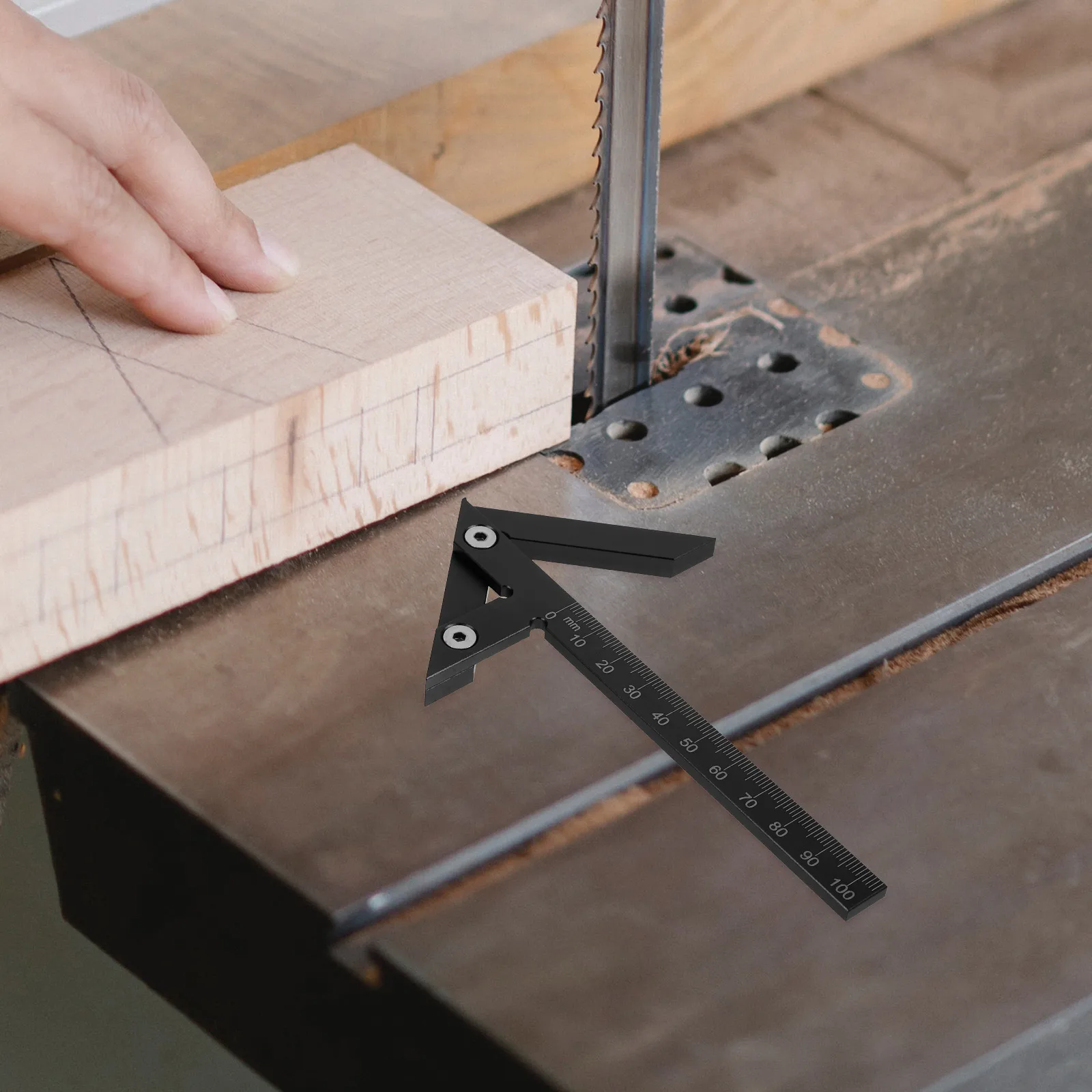 

Aluminum Center Scribe Tool Red Marking Gauge 45 Degrees Angle Woodworking Measurement Drawing Lines Precision Plastic