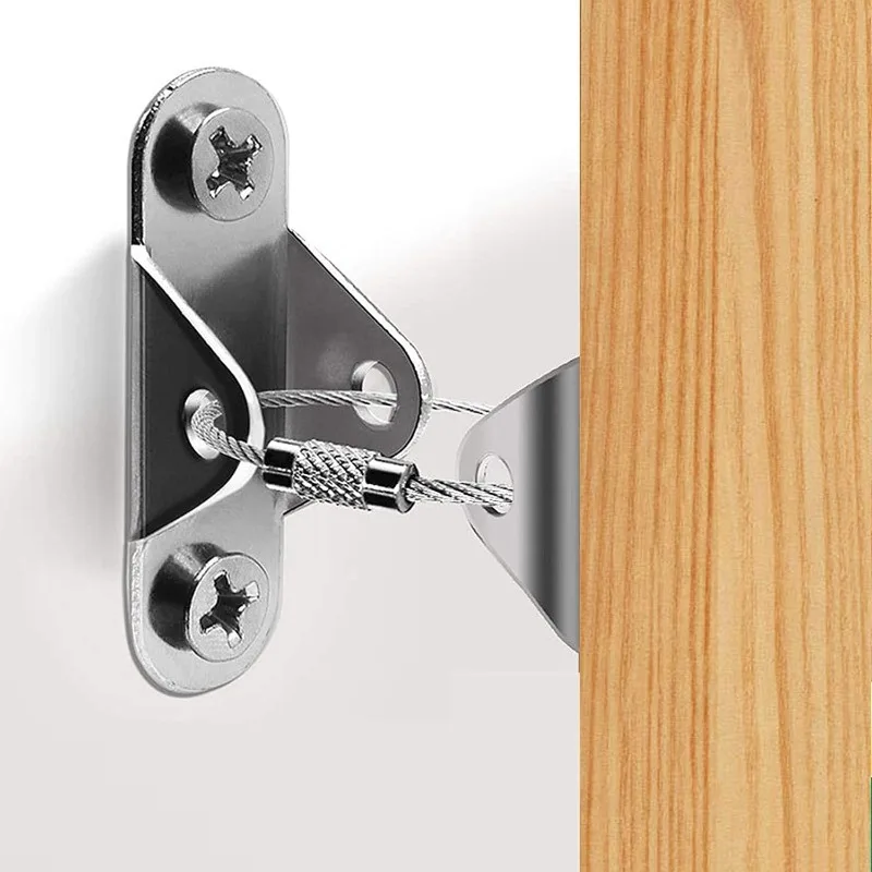 

Крепления для мебели от опрокидывания, анкеры для безопасной фиксации мебели к стене для защиты от детей, 6 комплектов анкеров для мебели