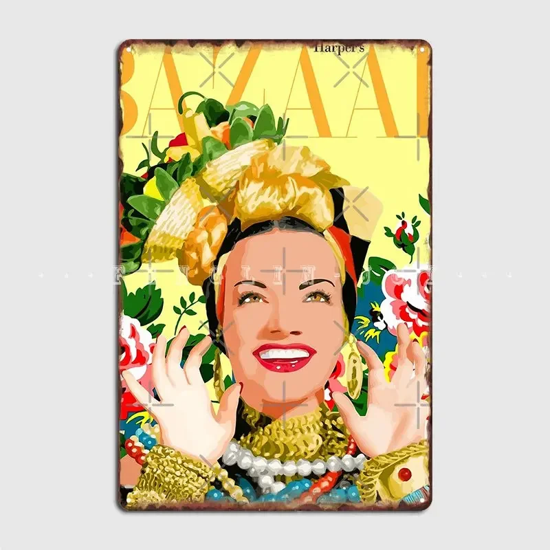 Carmen Miranda Poster Metal Plaque Cinema Kitchen Home Wall Decor Personalized Tin Sign Poster