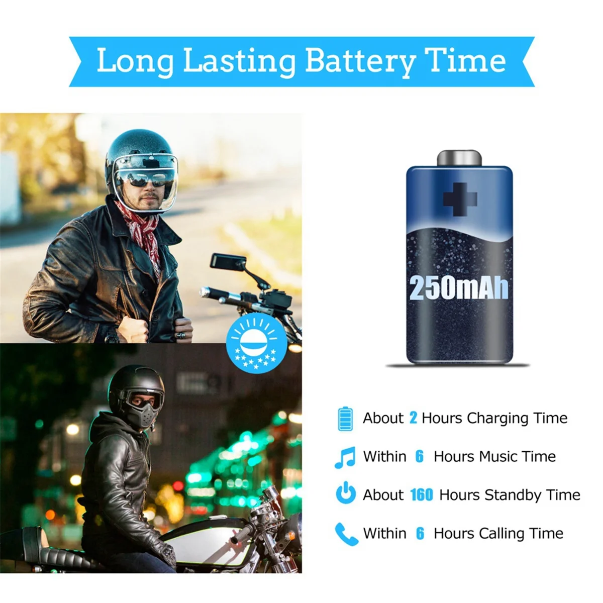 Motor Helmet Headset Bluetooth V5.0 Wireless Stereo Hands-Free Speaker Automatic Anwser Outdoor Cycling Earphone