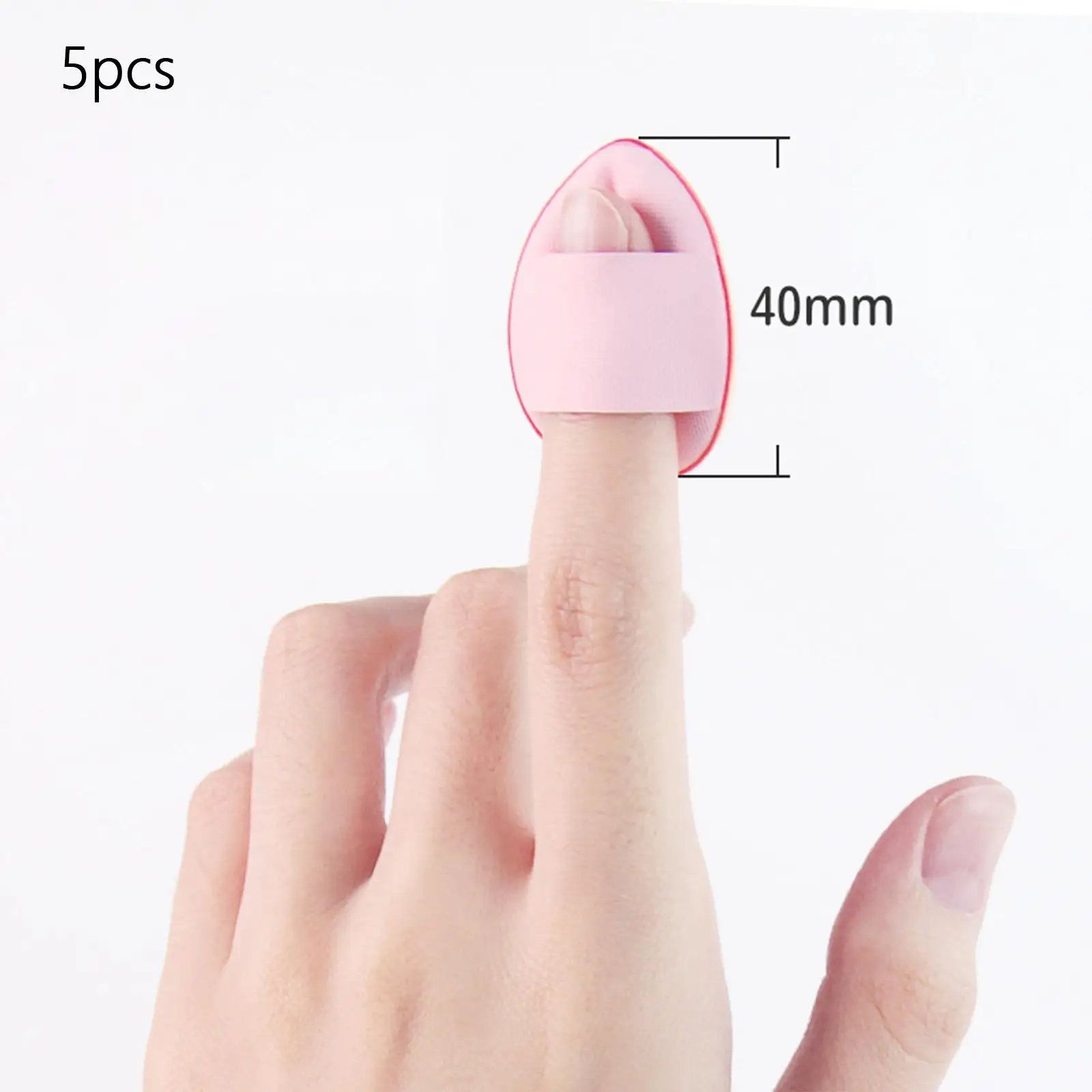 2-4pack 5x Finger Powder Puff Mini Makeup Puff for Repair Cream Concealer Eye