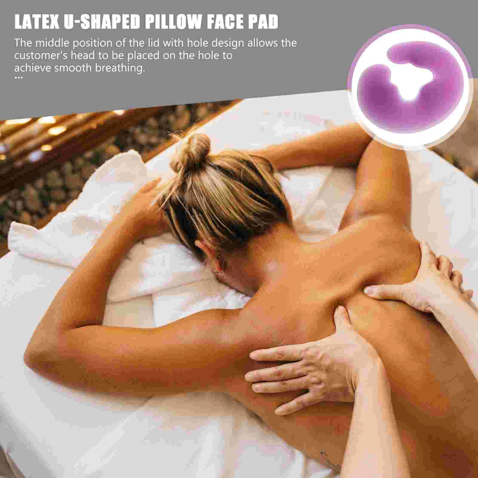 Professional Face Down Silicone Cushion U Shape Pillow for Spa Salon Beauty Shop spa face pillow salon face pillow