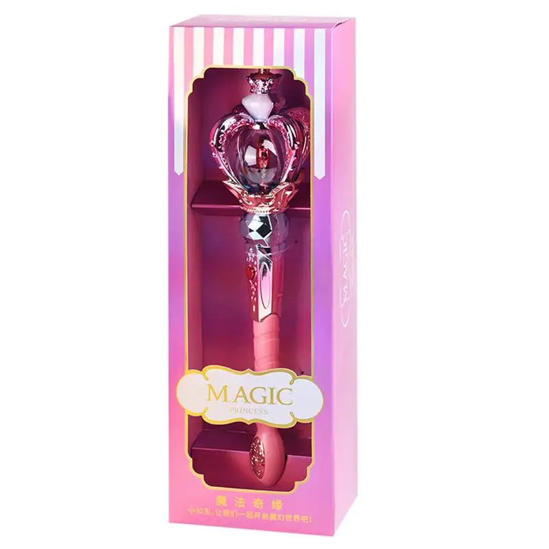 

Light Up Wand Fairy LED Princess Wands Crown Wand Toy Cute Angel Wand Sticks With Light And Sound Sparkling Fairy Wand For