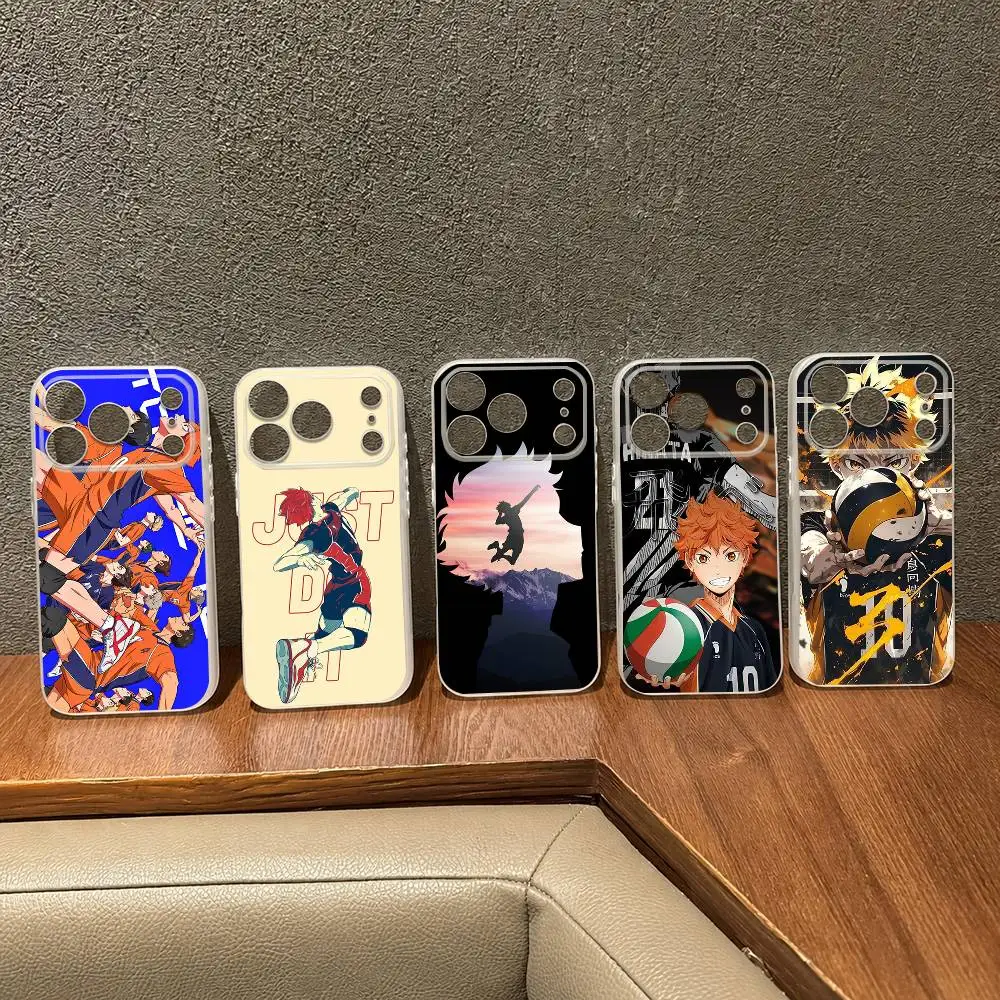 Anime H-Haikyu  For Magsafe Wireless Charging Case for iPhone 17 16 14 15 Plus 13 12 Pro Max Air 11 TPU Soft Cover