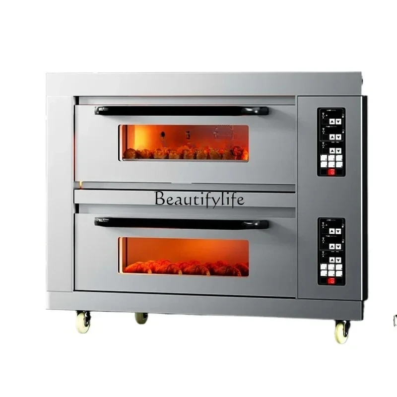 Forno commerciale grande capacidad doppio strato horno por Pizza torta panetteria dedicata grande