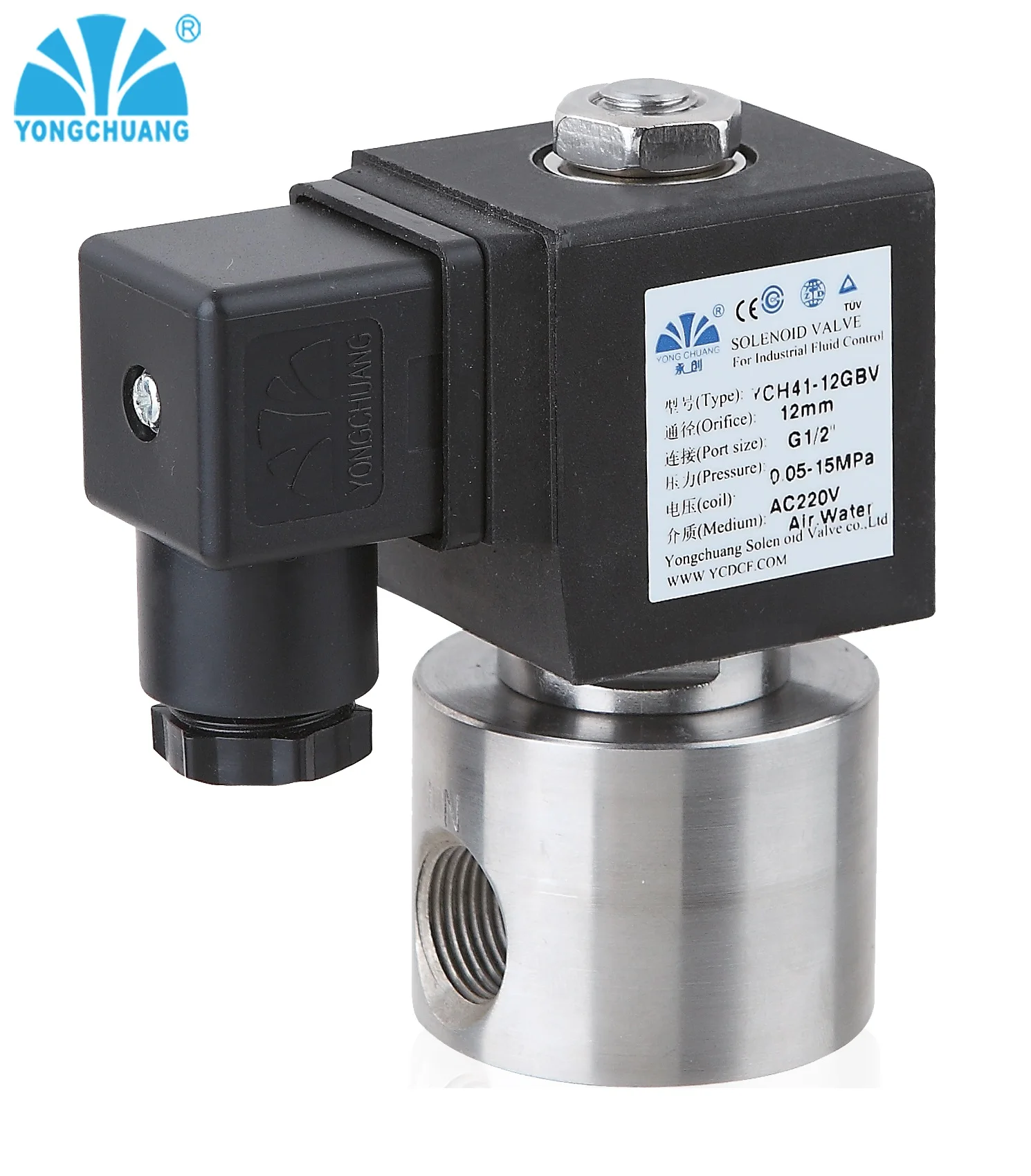 

High pressure Solenoid Valve normally closed