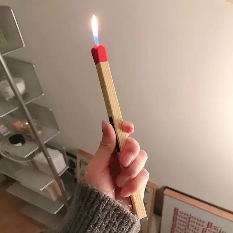سوبر طويلة مضيئة Matchstick أخف البيوتان الشعلة نفخ أخف المنزلية الروائح أدوات المطبخ الضروريات اليومية