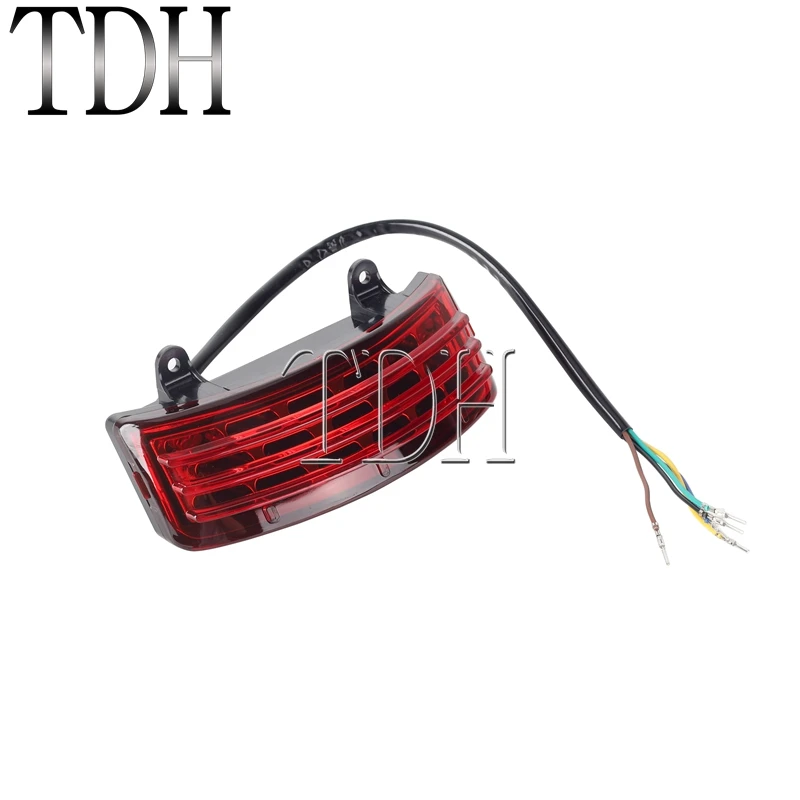 Fender Tip Light Tri-Bar LED Tylne światła hamowania dla Harley Touring Street Glide Road Glide Fender Skirt Trim Extension Lamp — zdjęcie 6