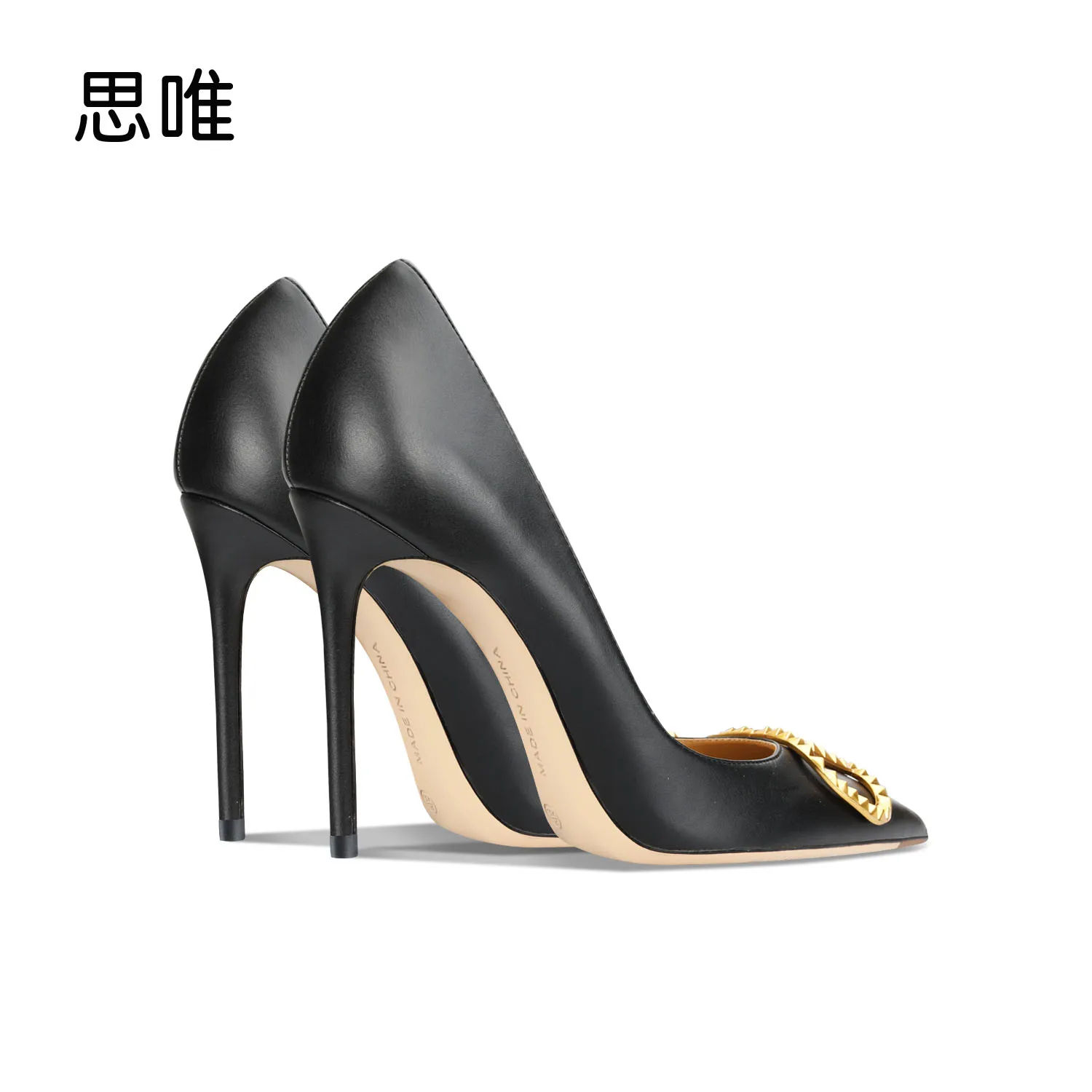 Obcasy dla kobiet luksusowe buty damskie 2024 New Leather High Heels Shoes Thin Heel Party Pointed Toe V Pumps Woman shoes women